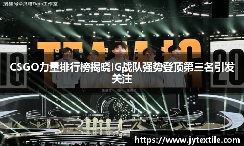 CSGO力量排行榜揭晓IG战队强势登顶第三名引发关注